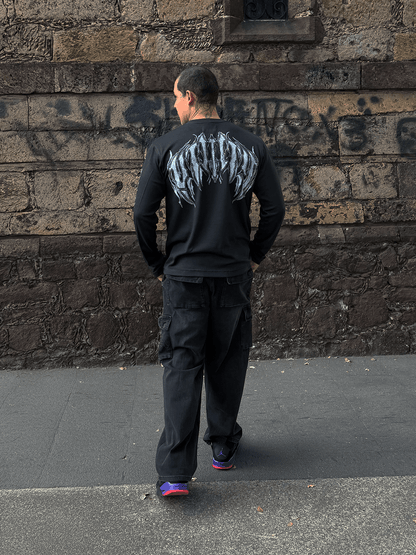 Urban Utility Waffle Chains Longsleeve Black - Urban Utility