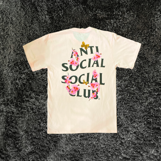 Anti Social Social Club Flowers Pink T-Shirt