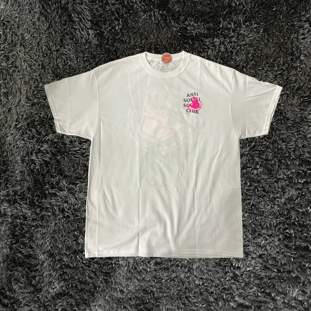 Anti Social Social Club Spray White Pink T-Shirt