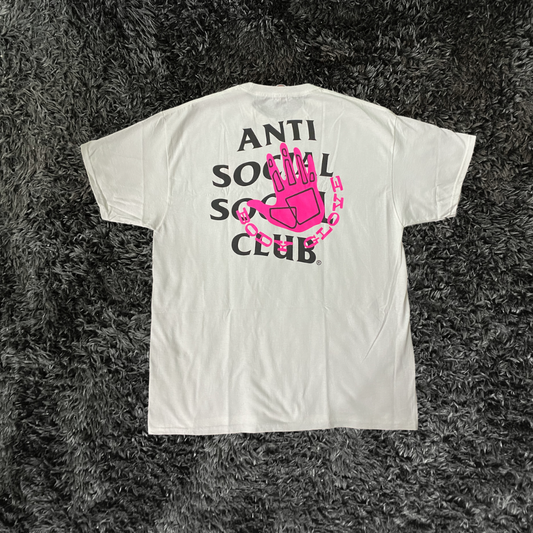 Anti Social Social Club Spray White Pink T-Shirt