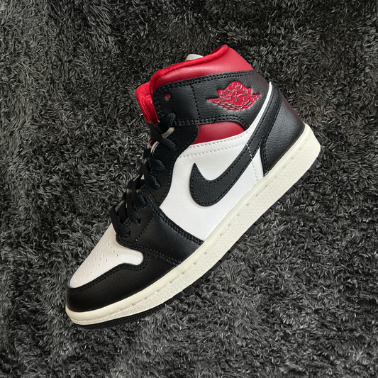 Jordan 1 Mid Black Gym Red (W)