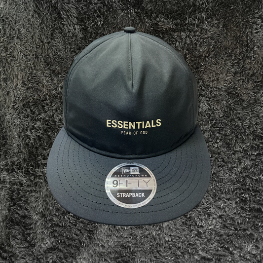 Essentials Black Cap Snapback