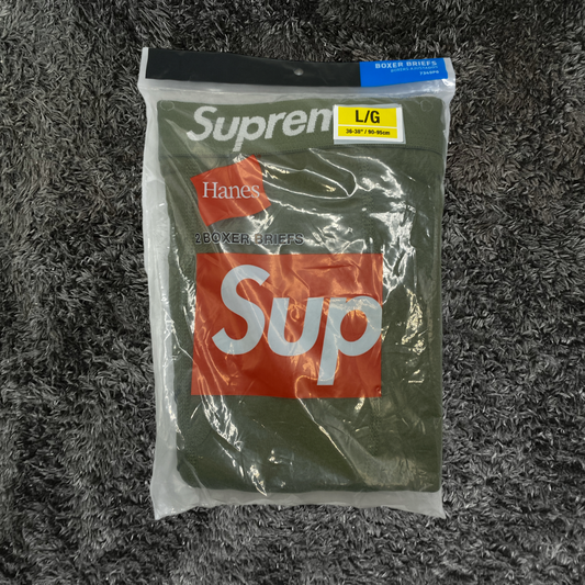 Supreme Olive Boxers (Set of 2)