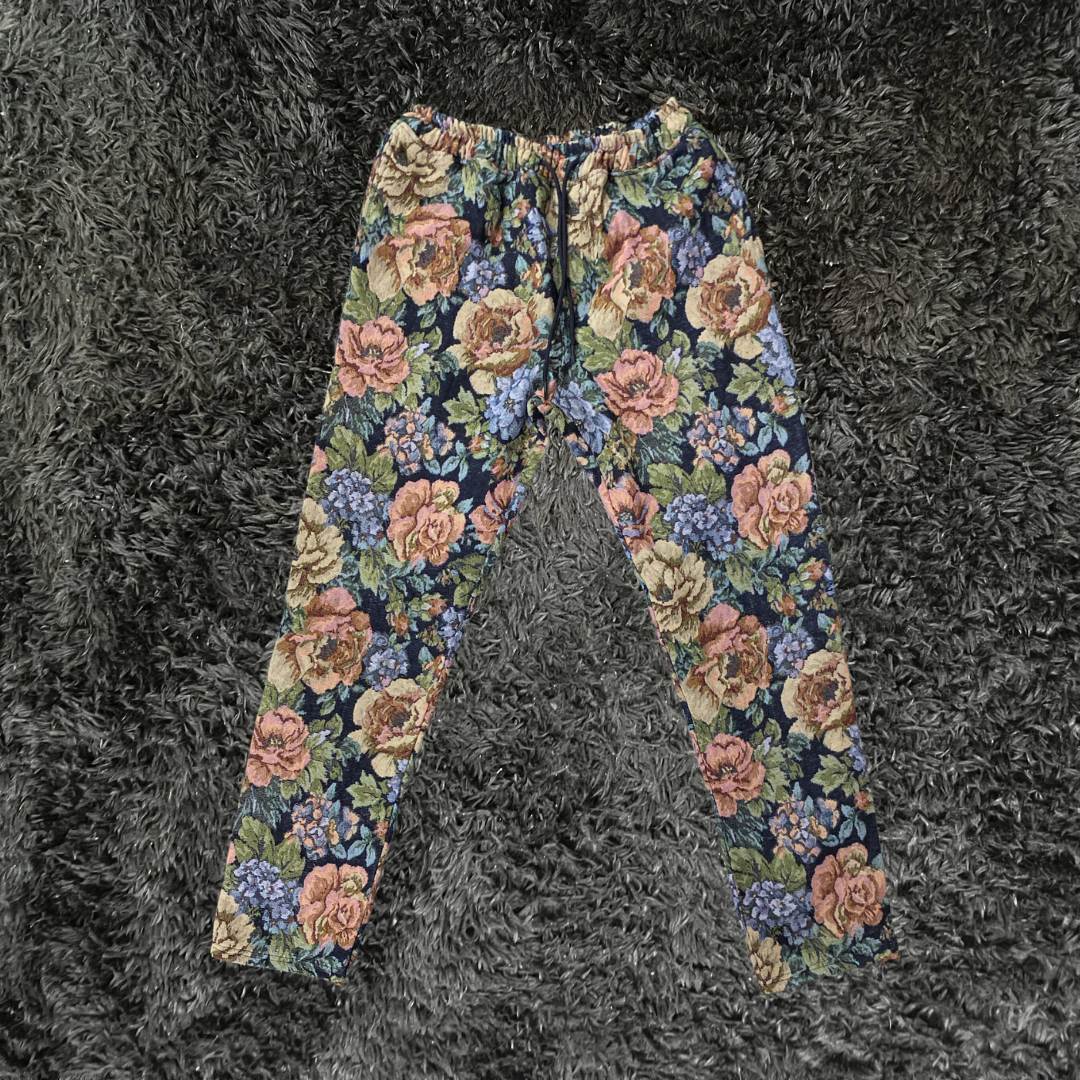 CrowStar Vintage Floral Black Pants