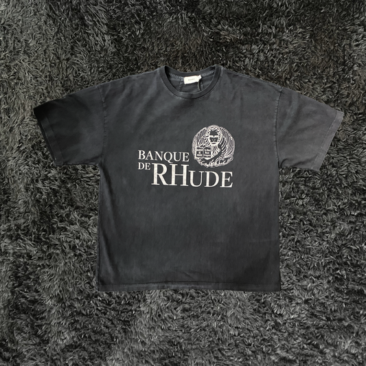 Banque Rhude En Dieu Nous Croyons Black T-shirt