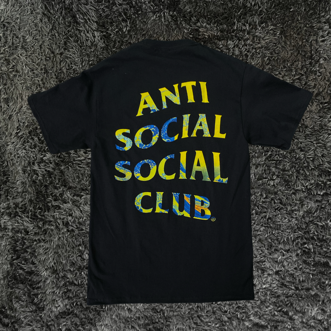 Anti Social Social Club Tonkotsu Black Yellow T-shirt