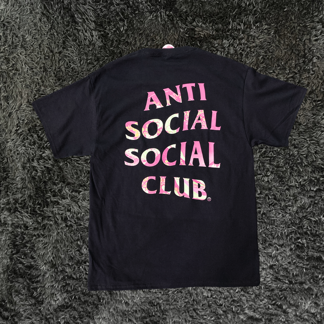 Anti Social Social Club Tonkotsu Black Pink T-shirt