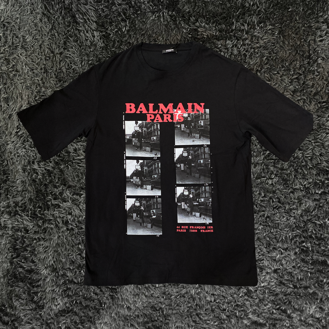 Balmain Paris Black T-shirt