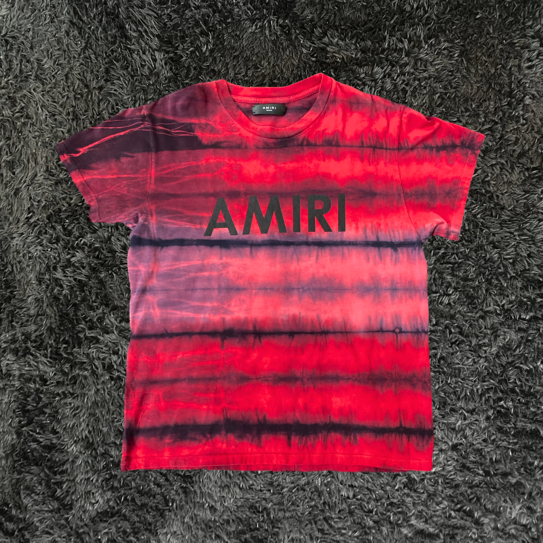 Amiri Tie Dye Red T-shirt (De Uso)