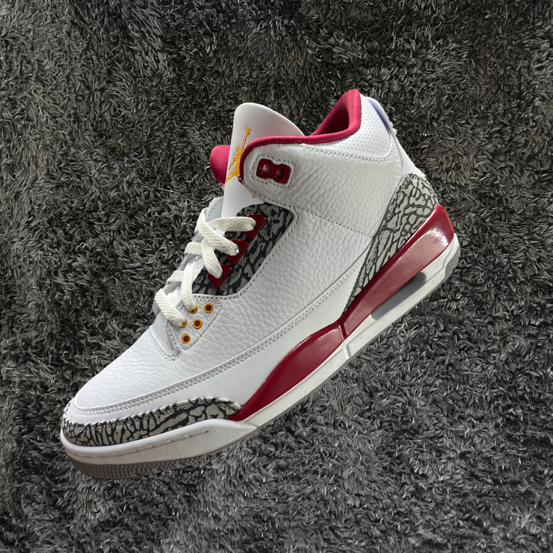 Jordan 3	Cardinal Red (Caja de repuesto)