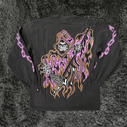 Warren Lotas Reaper Washed Black Long Sleeve - Urban Utility