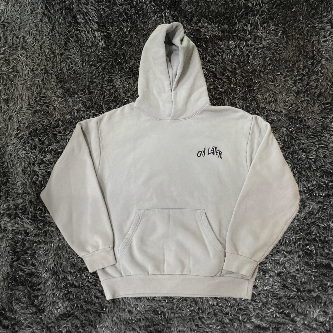 Warren Lotas Cry Later Grey Hoodie