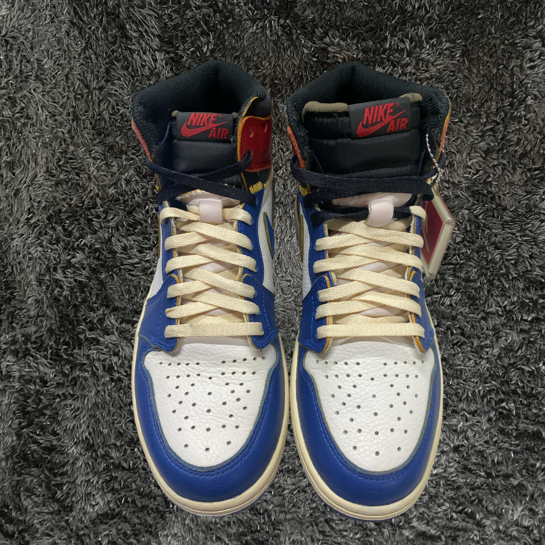 Jordan 1 High Union Storm Blue (De Uso)