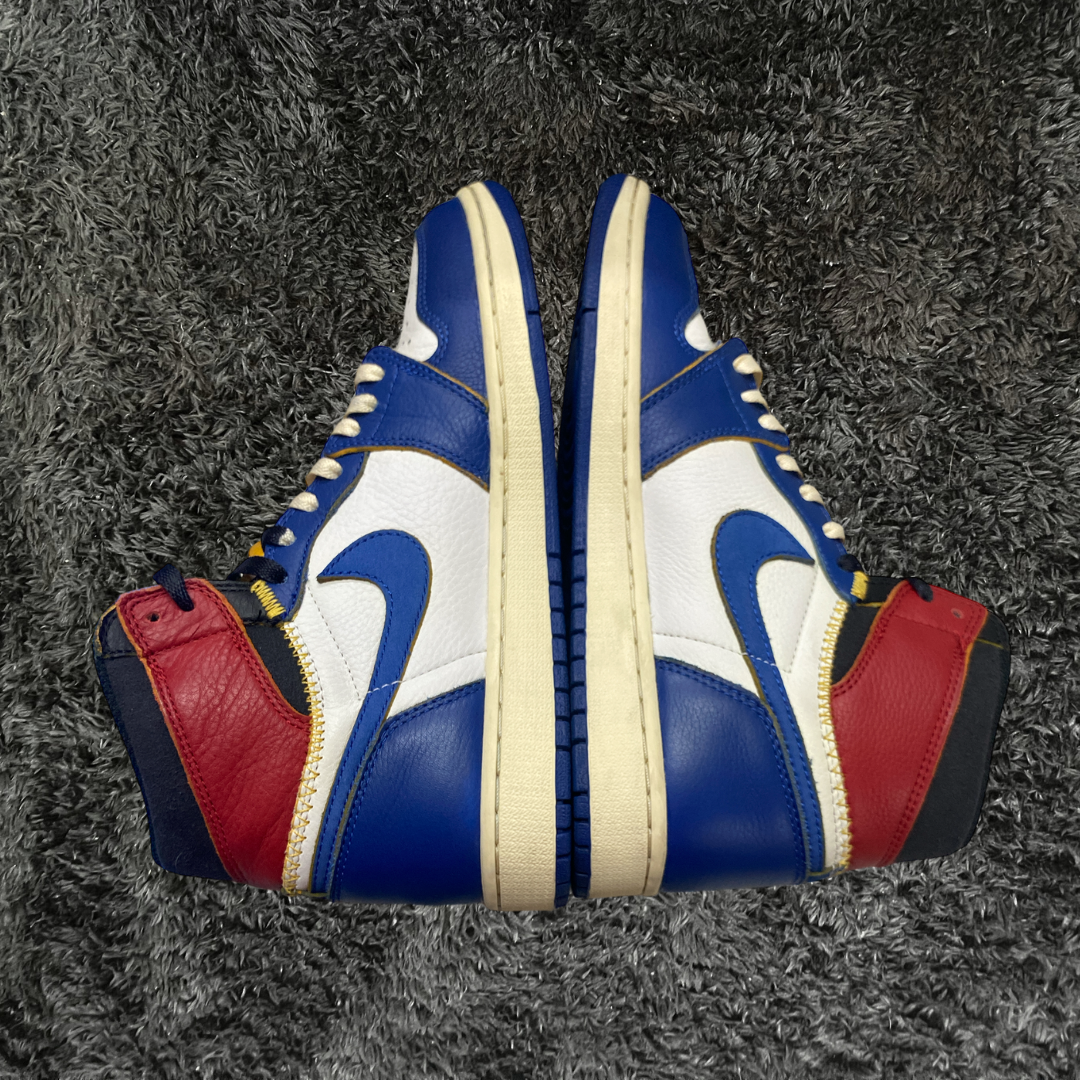 Jordan 1 High Union Storm Blue (De Uso)