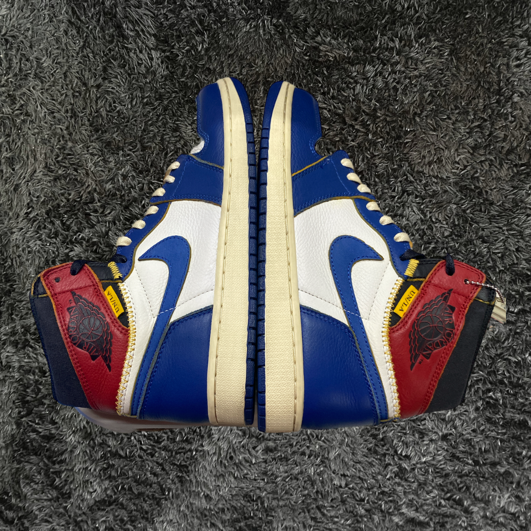 Jordan 1 High Union Storm Blue (De Uso)