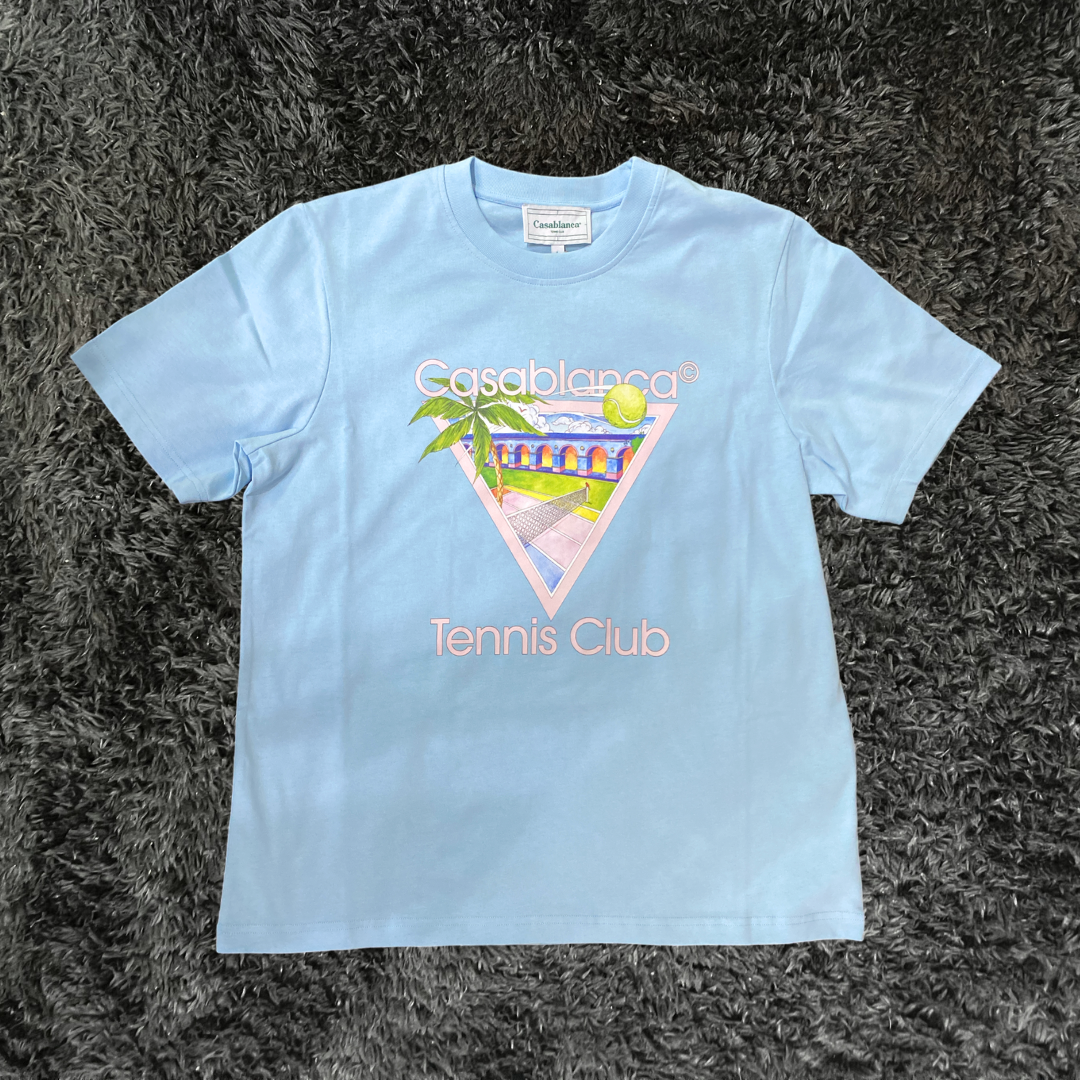 Casablanca Tennis Club Icon Blue T-shirt