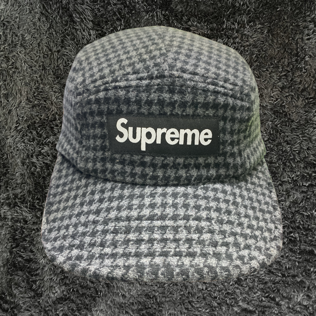 Supreme Plaid Wool Camp Cap