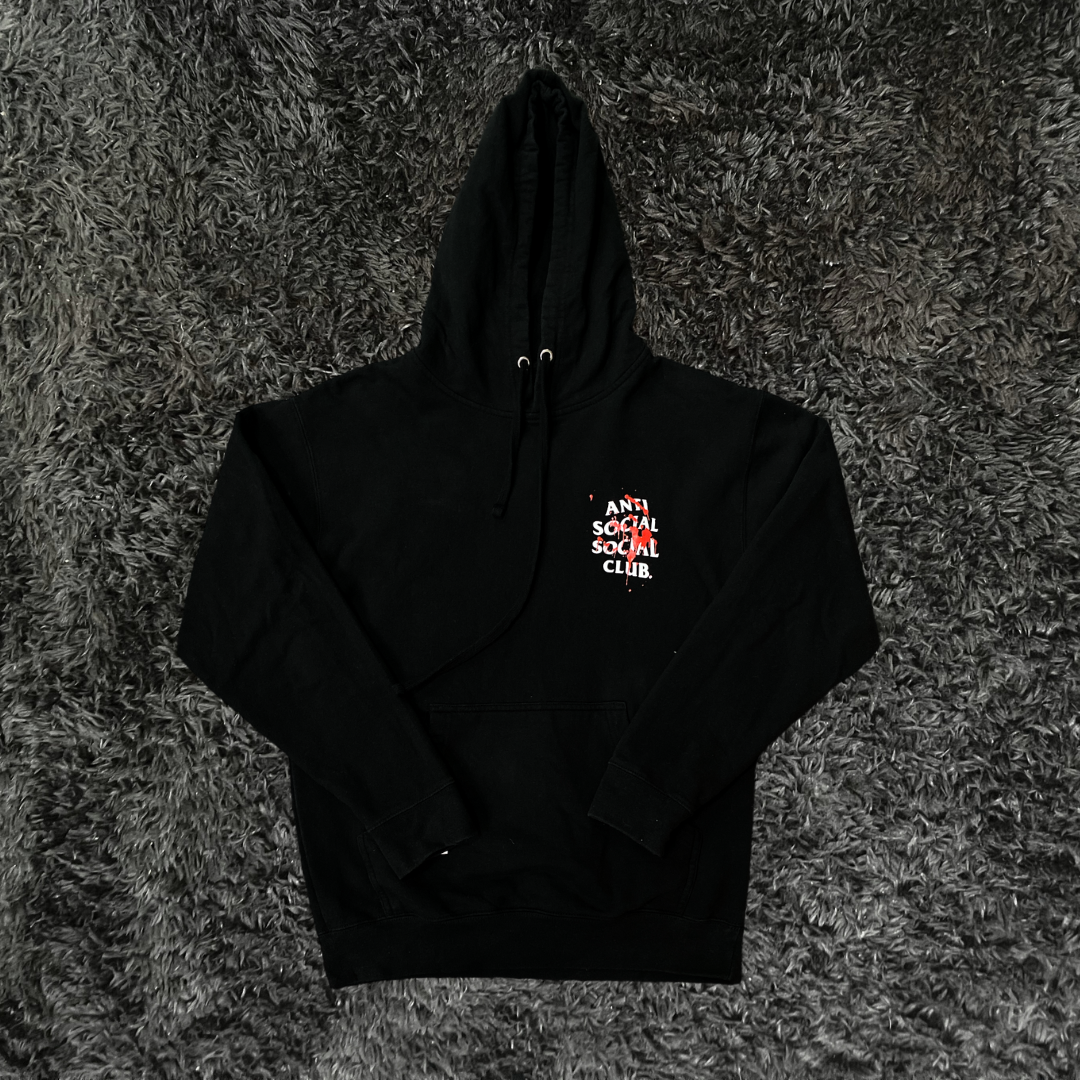 Anti Social Social Club Blood Hoodie  (De Uso)