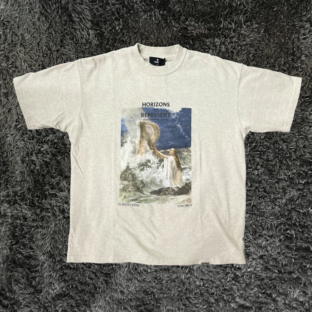 Represent Higher Truth Cream Marl T-shirt