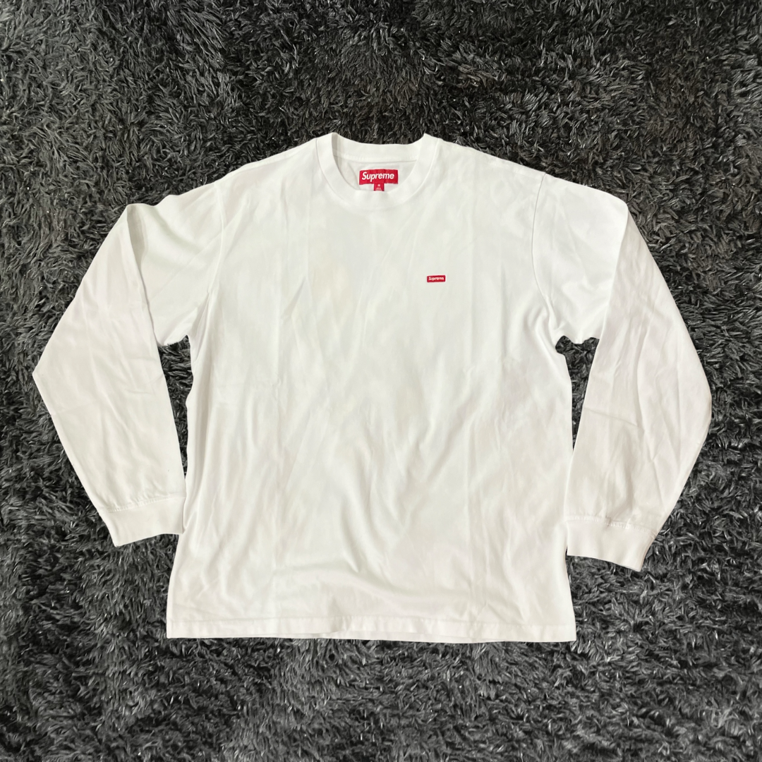 Supreme Mini Box Logo White Long Sleeve