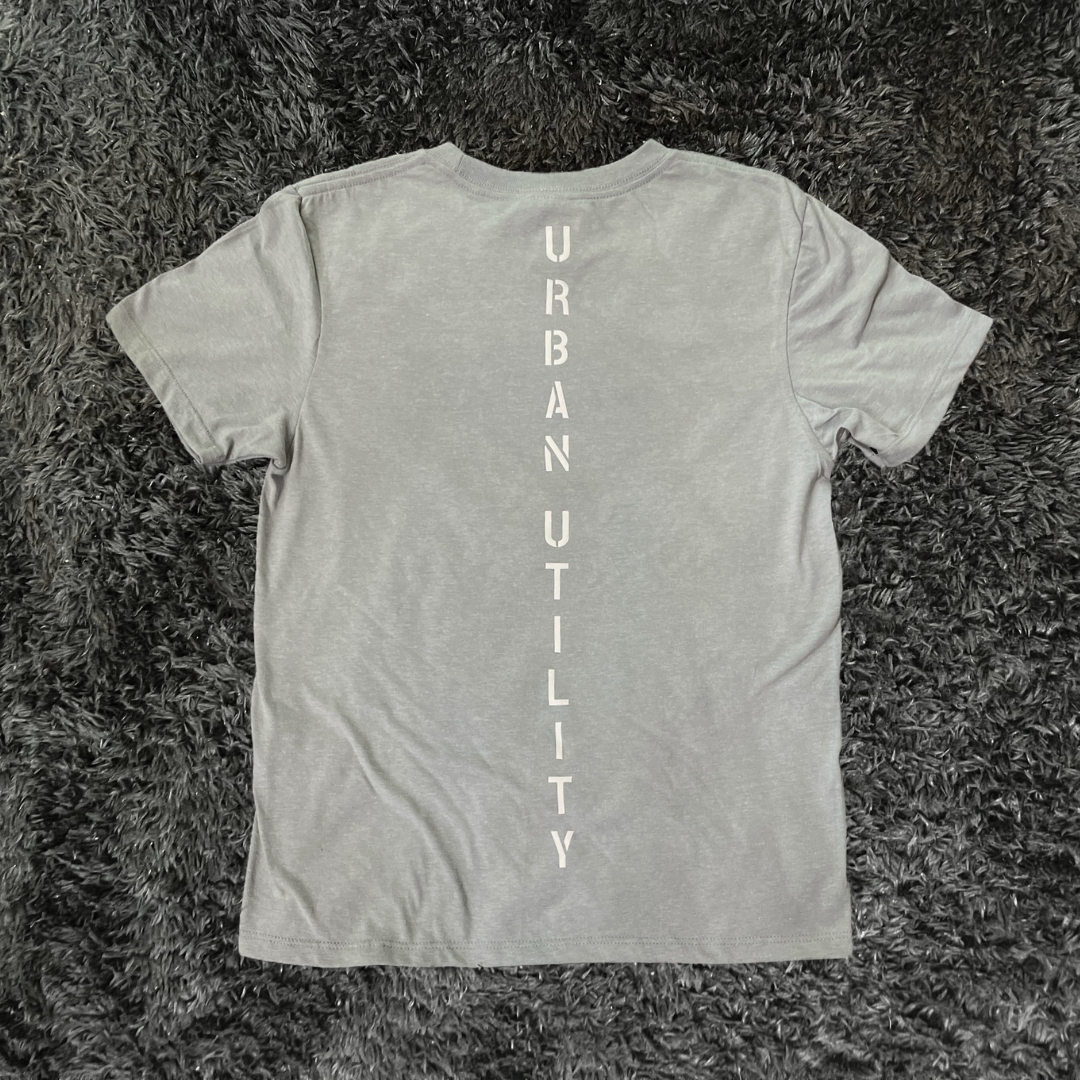 Urban Essentials Grey Fog White T-shirt