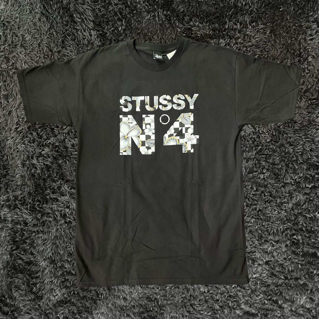 Stussy N4 Flower Black T-shirt