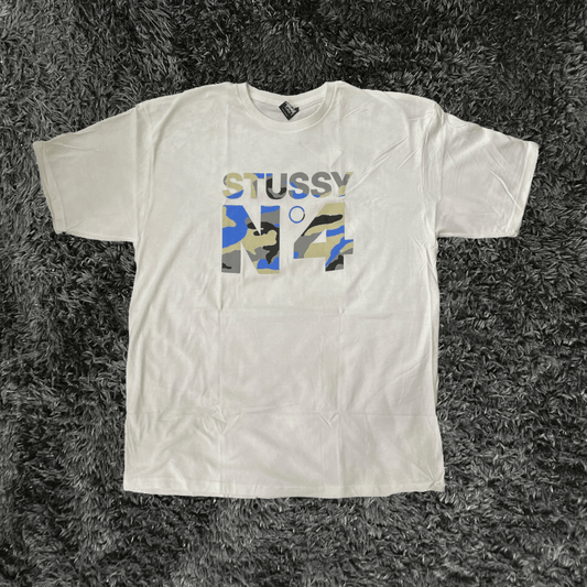 Stussy N4 Camo White T-shirt - Urban Utility