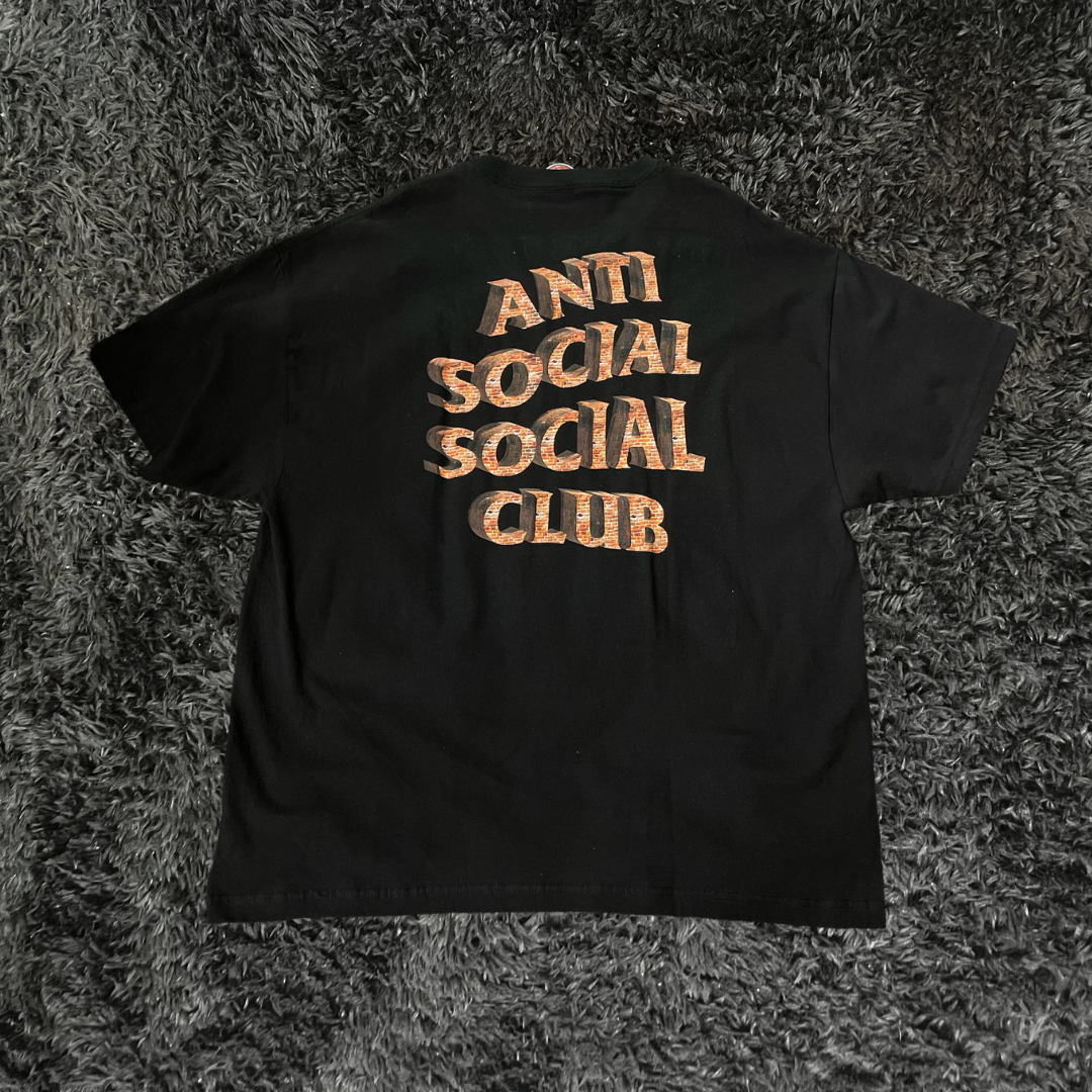 Anti Social Social Club White Picket Fence Black T-shirt