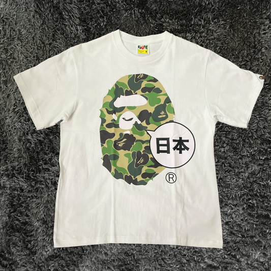 Bape Japan Big Ape Head City White T-shirt