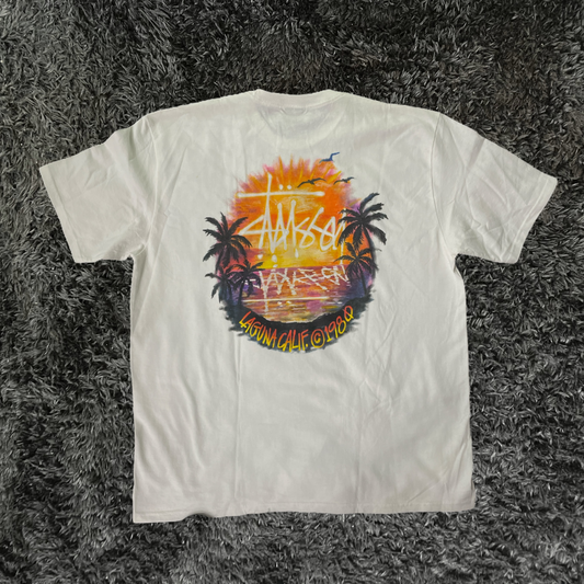 Stussy Sunset White T-shirt