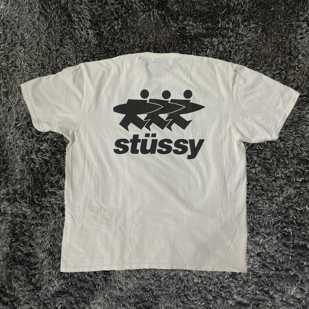 Stussy Surfwalk Pig Dyed Natural T-shirt