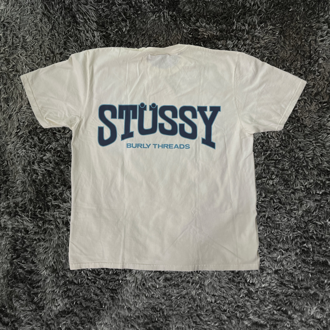 Stussy Burly Threads Pig Dyed Natural T-shirt