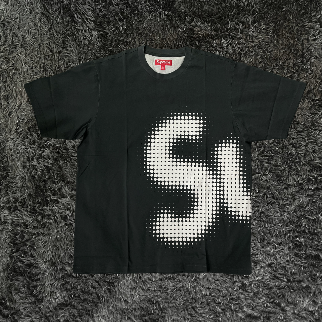 Supreme Halftone Black White T-shirt