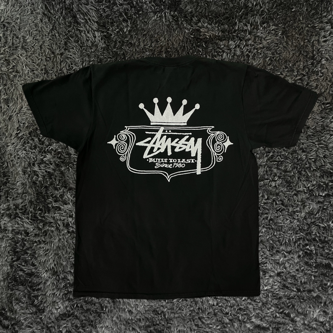 Stussy Built To Last Pig Dyed Black T-shirt