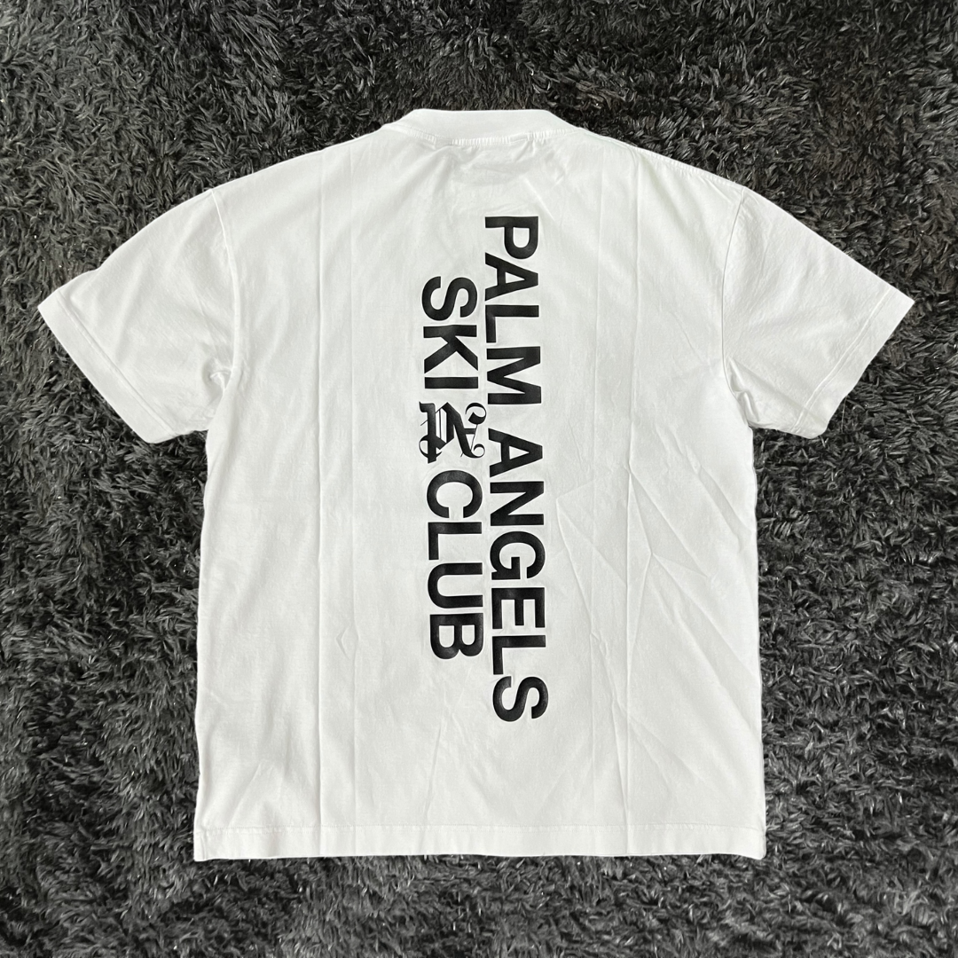 Palm Angels Ski Club Classic White Black T-shirt