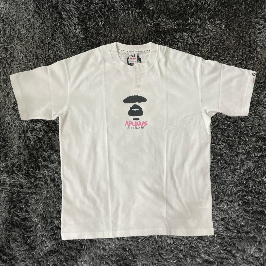 Aape Apunvs Logo Pink Grey T-shirt