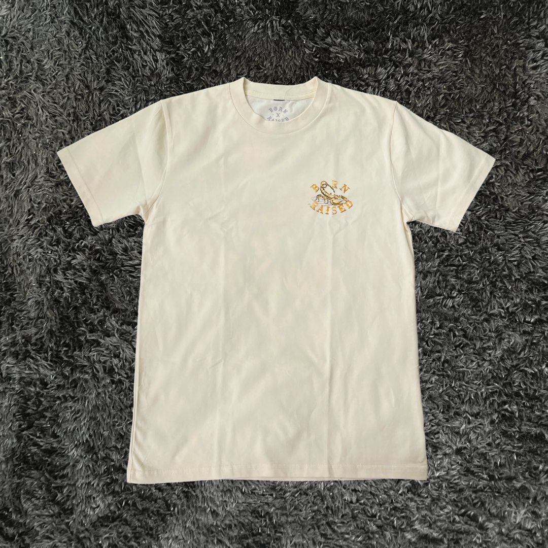 Born x Raised Alacrán Rocker Cream T-shirt