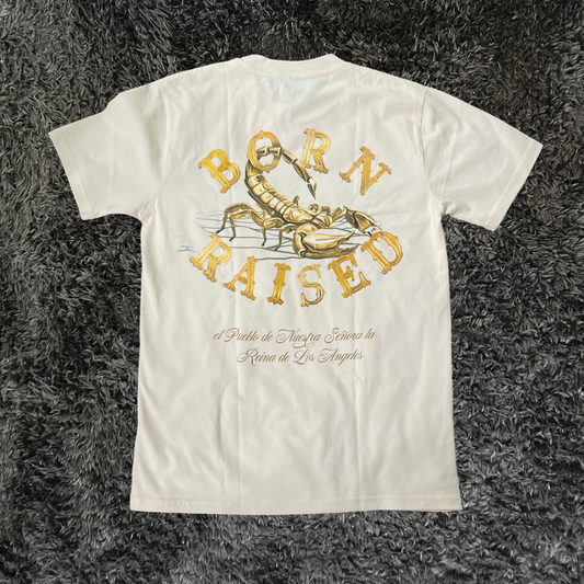 Born x Raised Alacrán Rocker Cream T-shirt