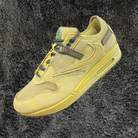 Air Max 1 Travis Scott Cactus Jack Saturn Gold (De Uso)