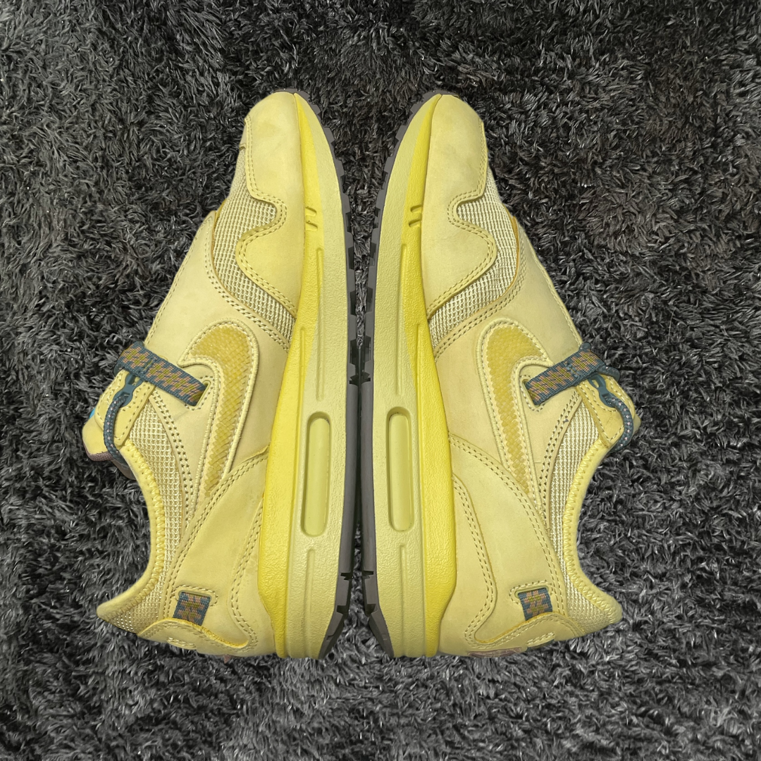 Air Max 1 Travis Scott Cactus Jack Saturn Gold (De Uso)