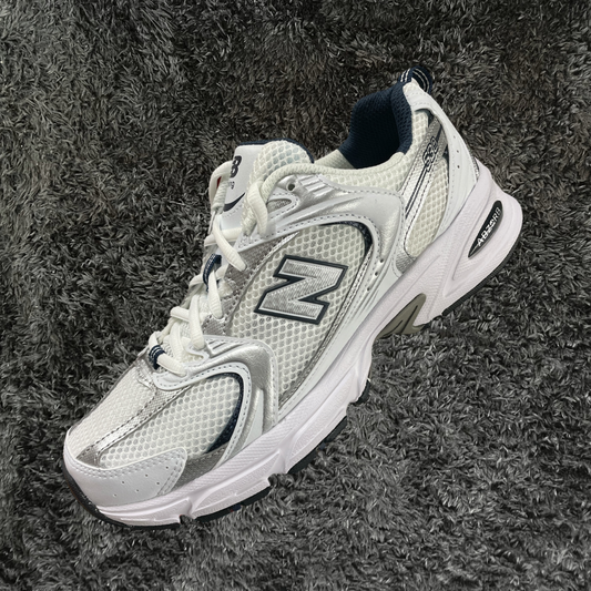 New Balance 530 White Silver Navy