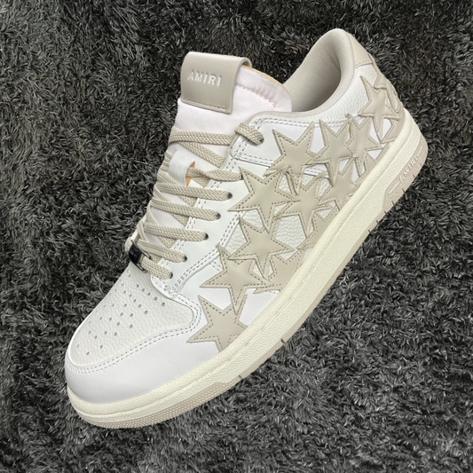 Amiri Star Low Top White Beige