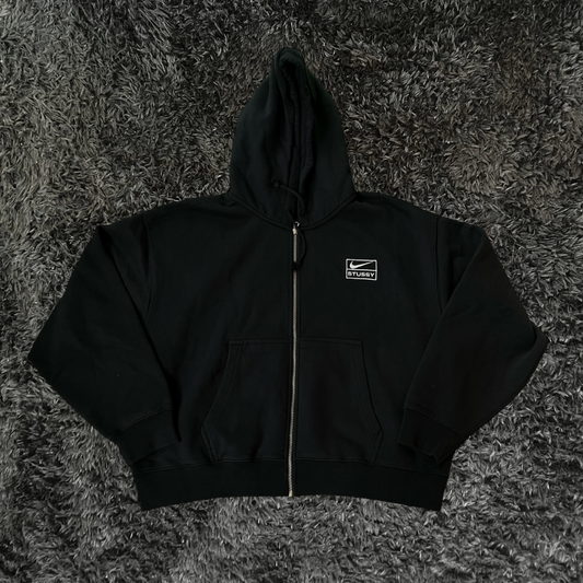 Nike Stussy Zip Hoodie Black