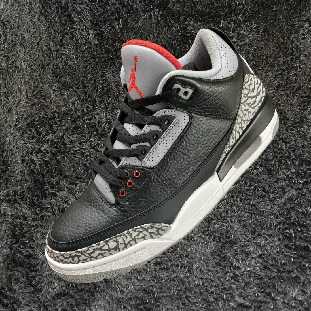 Jordan 3 Black Cement (De Uso)