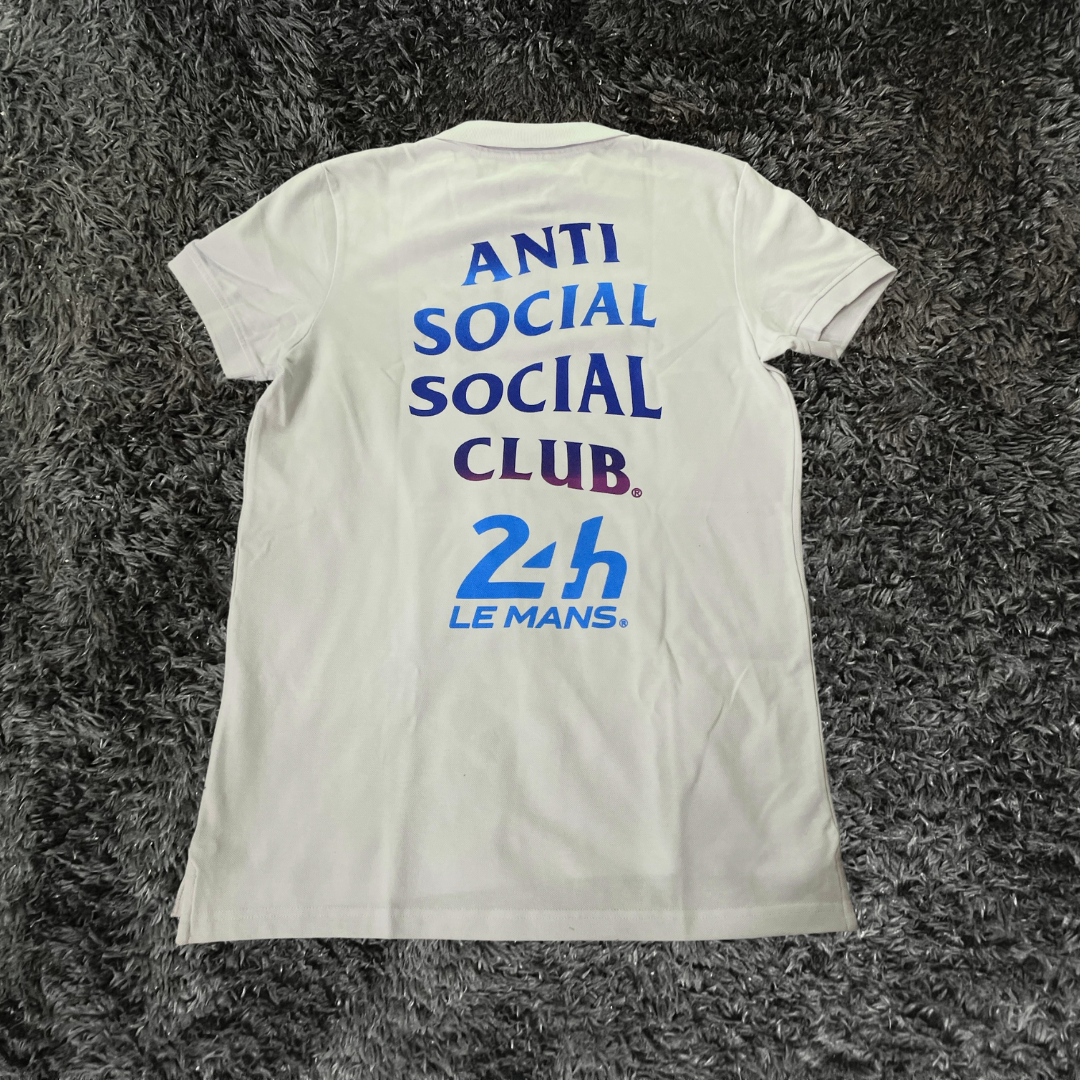 Anti Social Social Club 24 hours Of Le Mans Polo White T-shirt