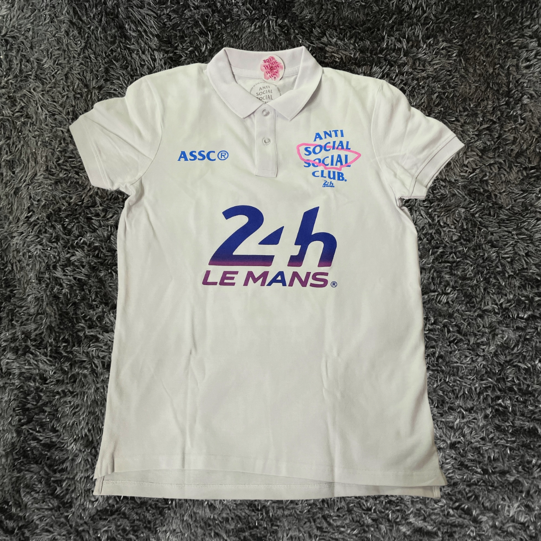 Anti Social Social Club 24 hours Of Le Mans Polo White T-shirt