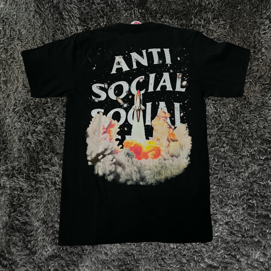 Anti Social Social Club And Nasa Black T-shirt