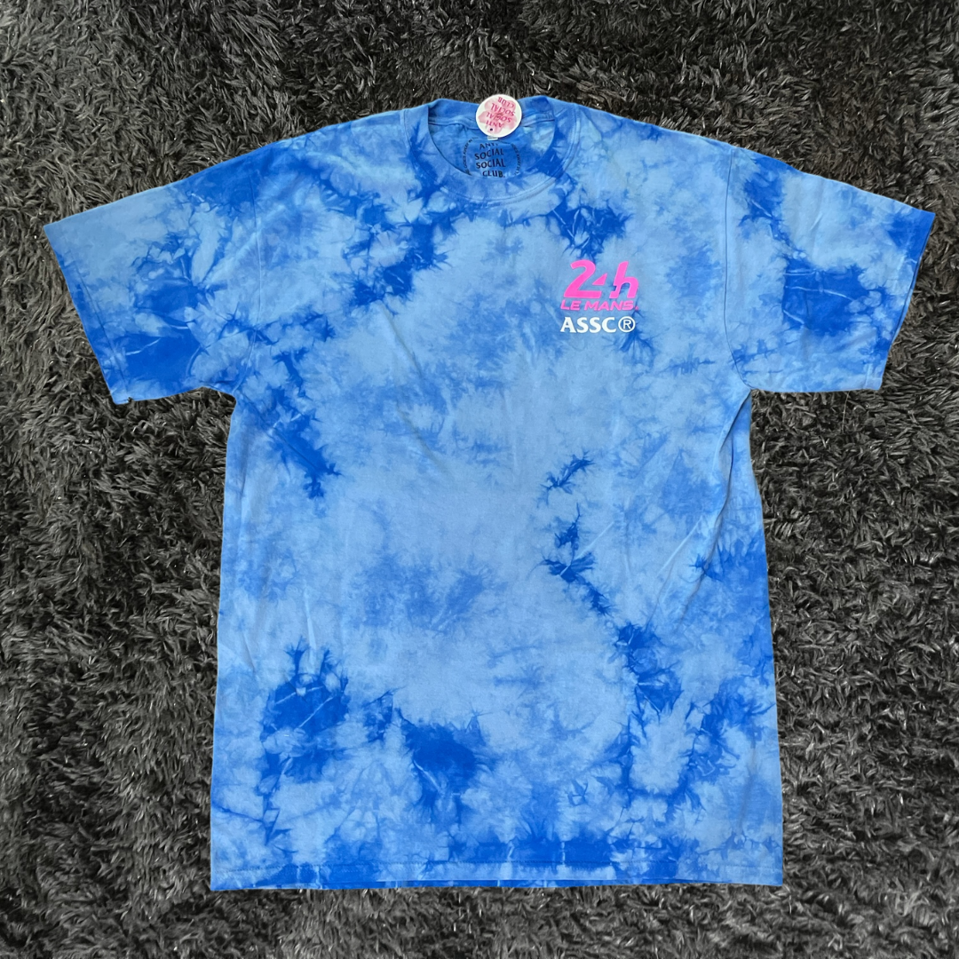 Anti Social Social Club  24 hours Of Le Mans Tie Dye Blue