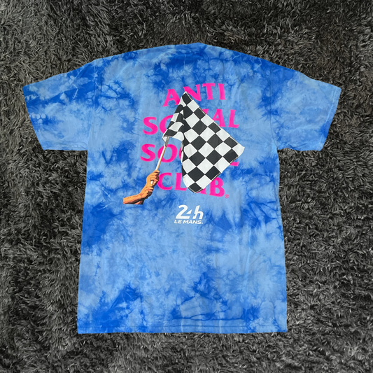 Anti Social Social Club  24 hours Of Le Mans Tie Dye Blue