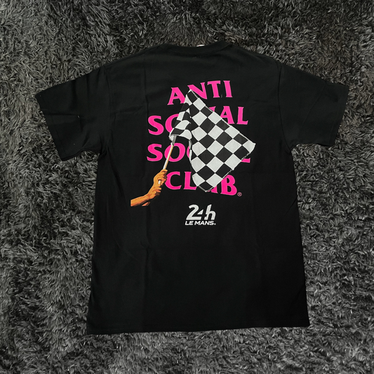 Anti Social Social Club 24 hours Of Le Mans Black Pink T-shirt